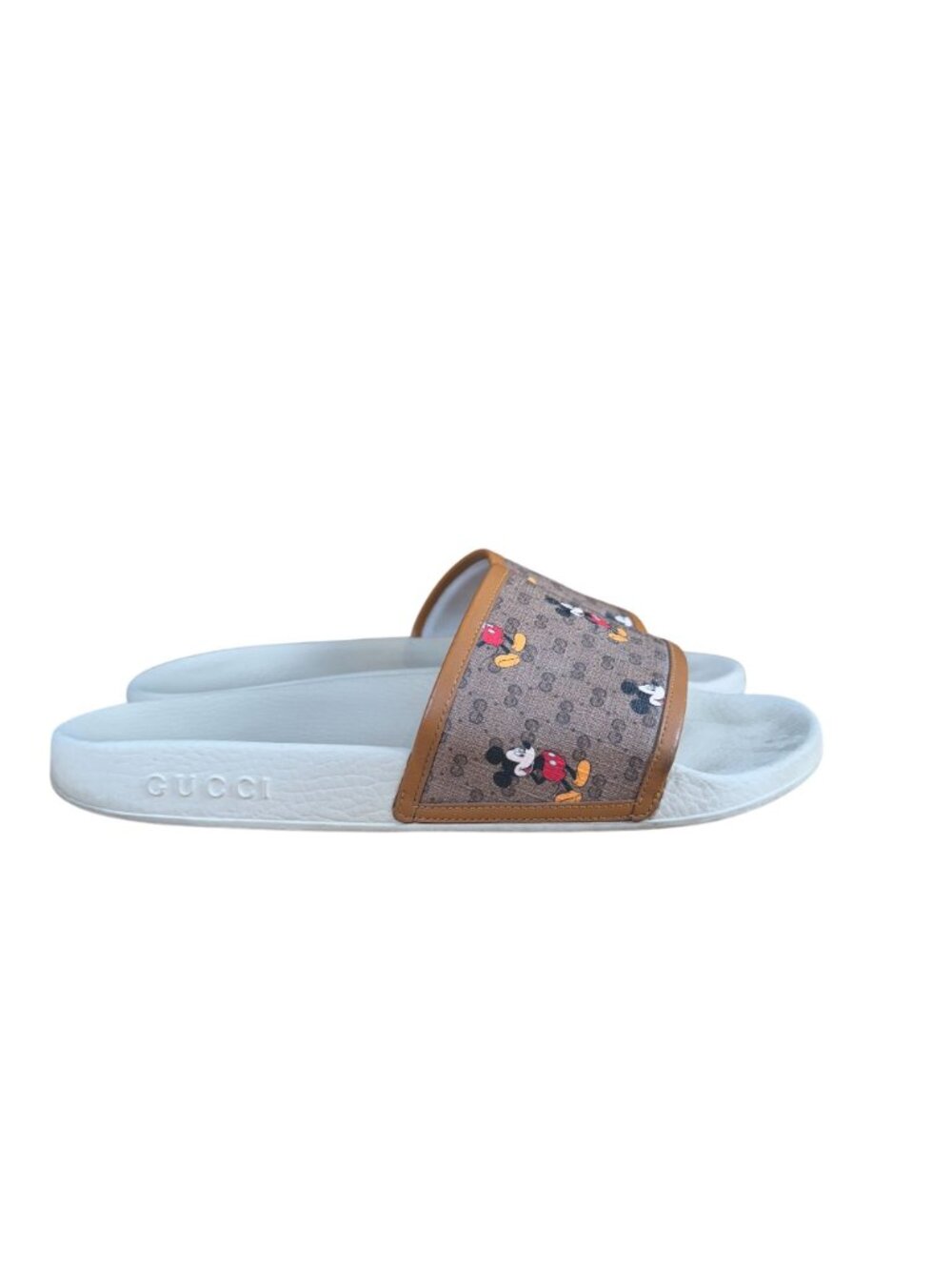 Gucci x Disney GG Supreme Mickey Mouse Logo Shoes Slides Size UK 10 US 11 - Picture 9 of 11